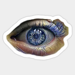 Eye of Storm (cropped) Sticker